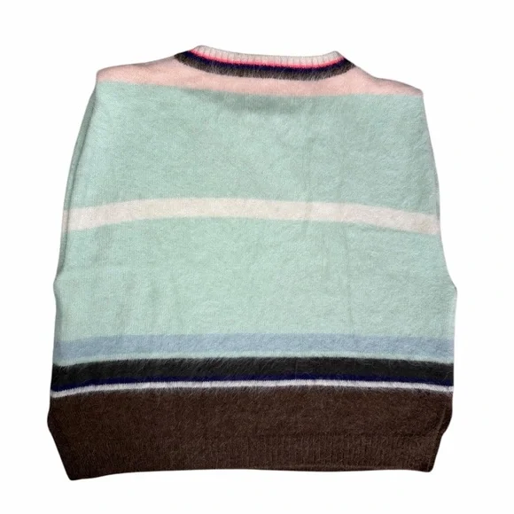 NWT Trendy Bellerose Datum Angora Wool Blend Stripe Oversized Sweater XS - Picture 7 of 9